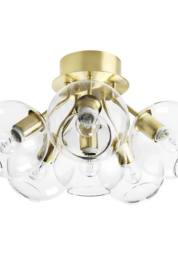 Fantastiskt fin guldfärgad lampa 2025 från CO Bankeryd.