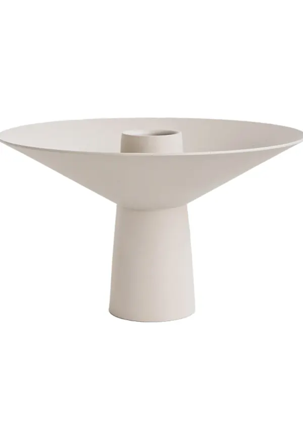 Beige Cooee Design-ljusstake i riktigt trendig modell.