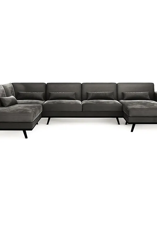 Modern grå soffa 2025 från No brand.