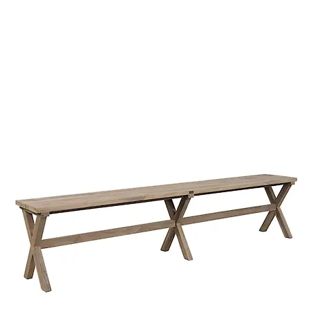 Grå Artwood-bänk i ikonisk modell.