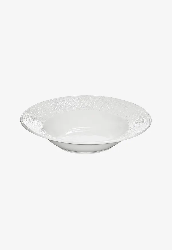 Supersnygg djup tallrik i vitt från Cult Design.