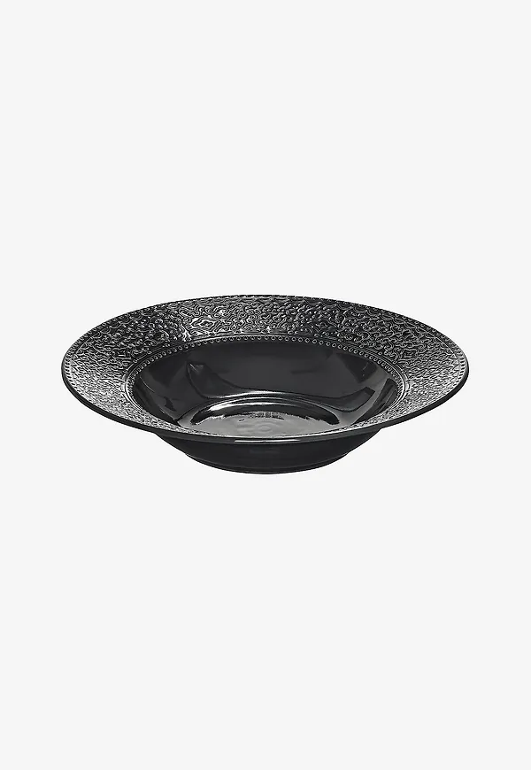 Svart Cult Design-assiett i trendig modell.