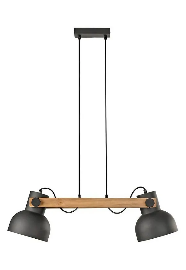 Exklusiv lampa i svart färg gjord i järn.