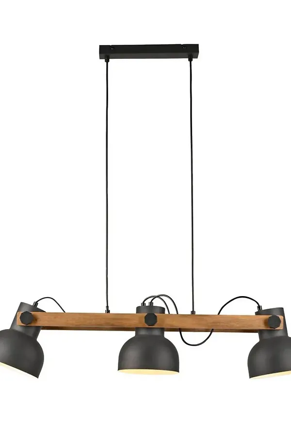 Riktigt fin lampa i svart färg gjord i järn.
