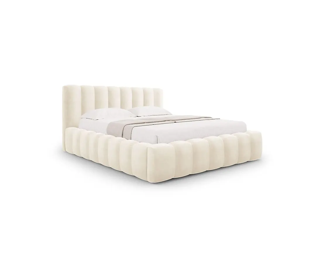 Komfortabel beige säng 2026 från CXL by Christian Lacroix.