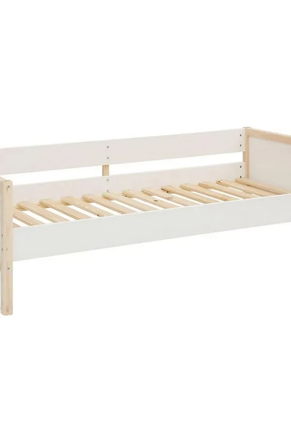 Trendig säng i vitt från Loft24.