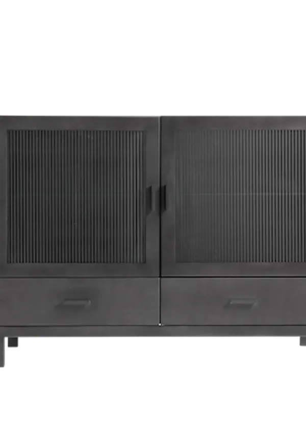 Svart Muubs-sidobord i komfortabel modell.