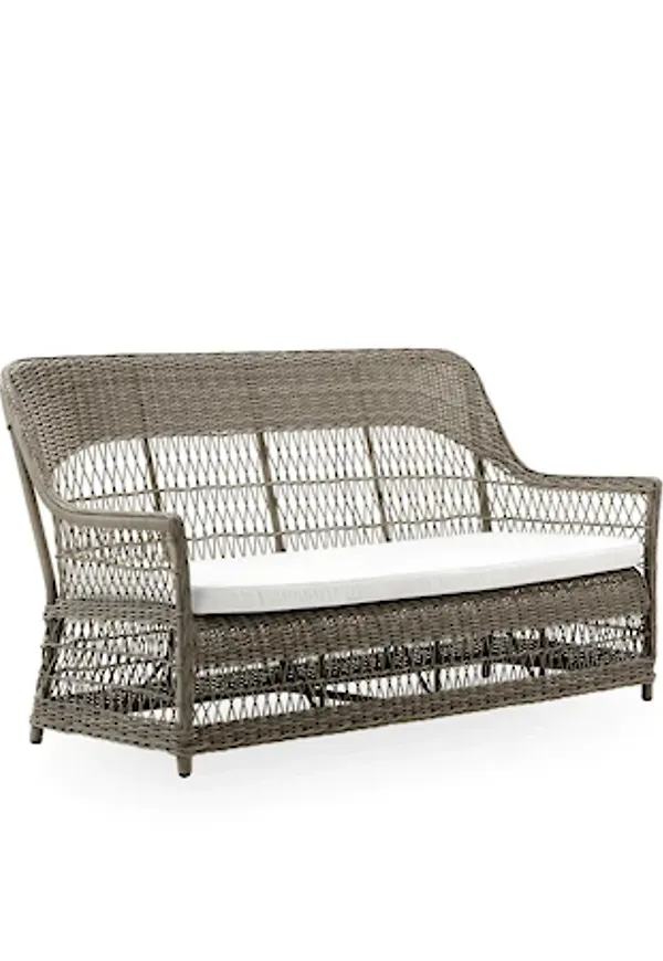 Grå Sika Design-trädgårdssoffa i modern modell.