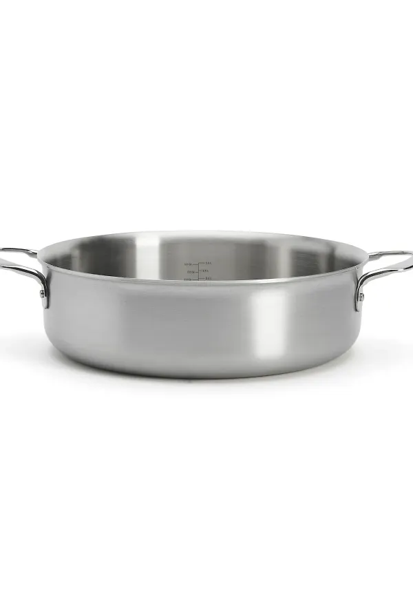 Modern traktörpanna i silverfärgade från De Buyer.