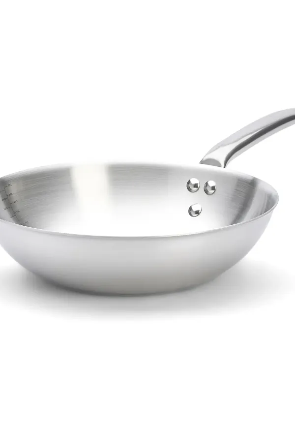 Trendig wok i silverfärgade från De Buyer.