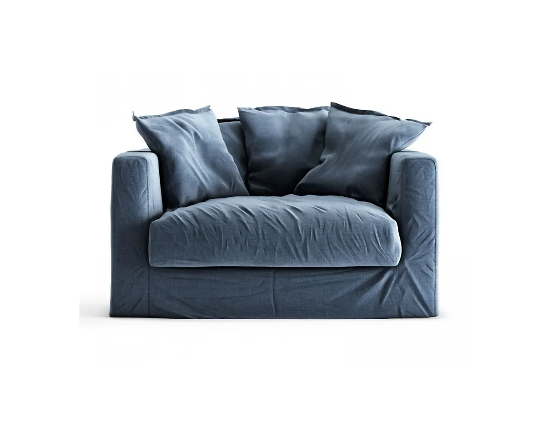 Fantastiskt fin blå fåtölj 2025 från Decotique.