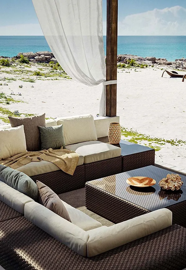 Elegant aluminiumloungegrupp 2025 från Dedon.