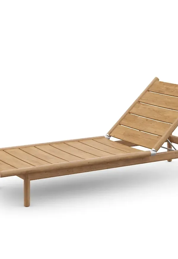 Riktigt snygg solsäng i teak från Dedon.