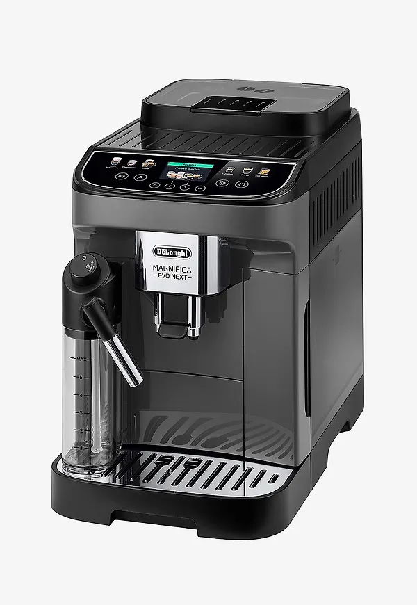 Vacker espressomaskin i svart från Delonghi.