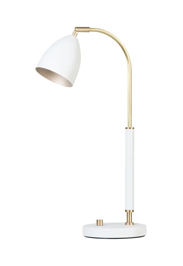 Vit bordslampa som passar perfekt till sommaren 2025!