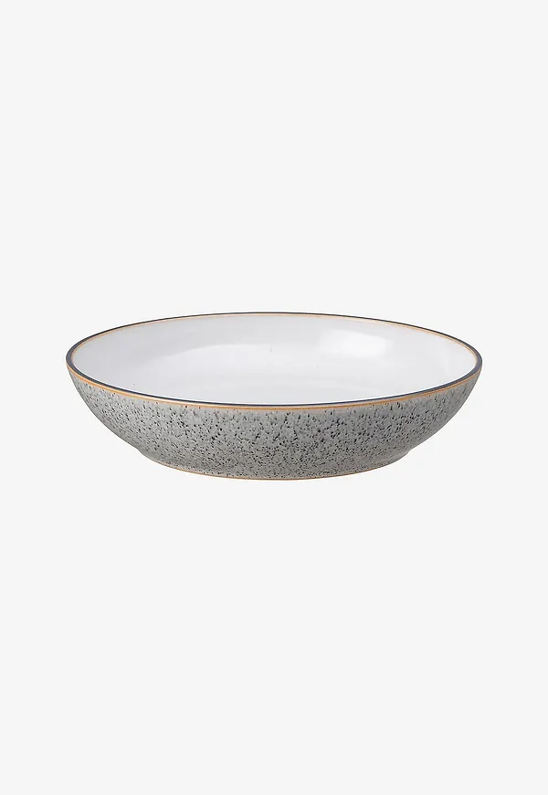 Grå Denby-pastatallrik i vacker modell.
