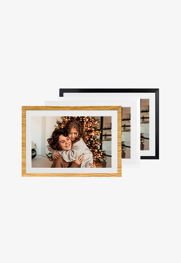 Svart Denver-fotoram i stilriktig modell.