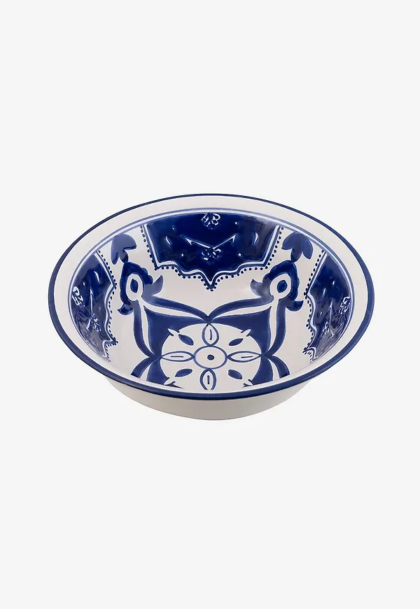 Moderiktig salladsskål i blått från Dishes & Deco.