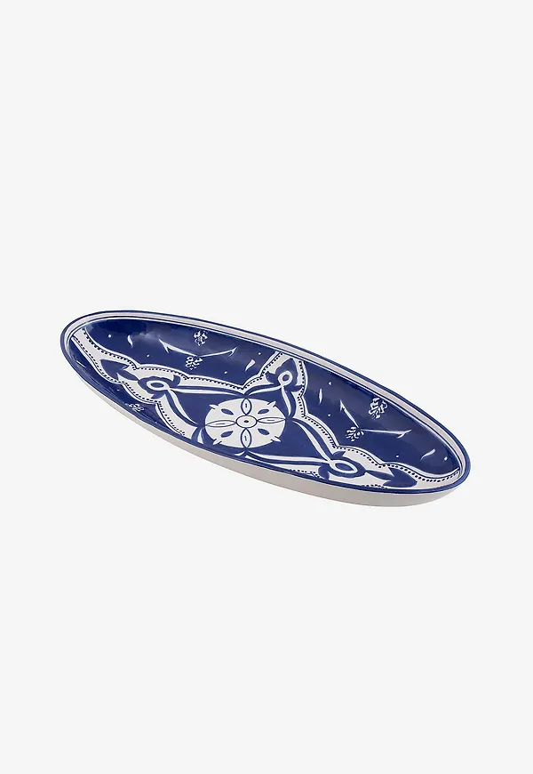 Blå Dishes & Deco-uppläggningsfat i exklusiv modell.