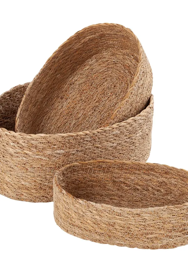 Beige Dixie-brödkorg i mysig modell.