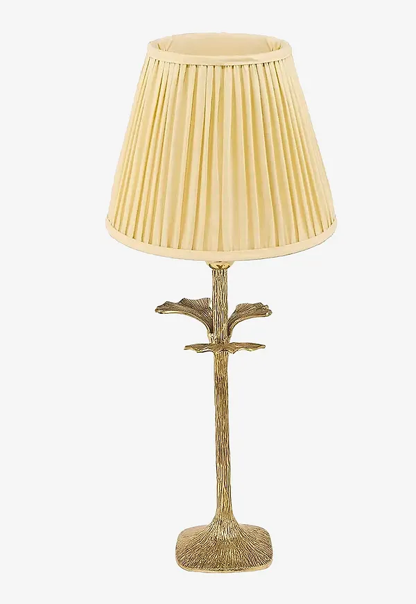 Gul Doing Goods-lampskärm i snygg modell.