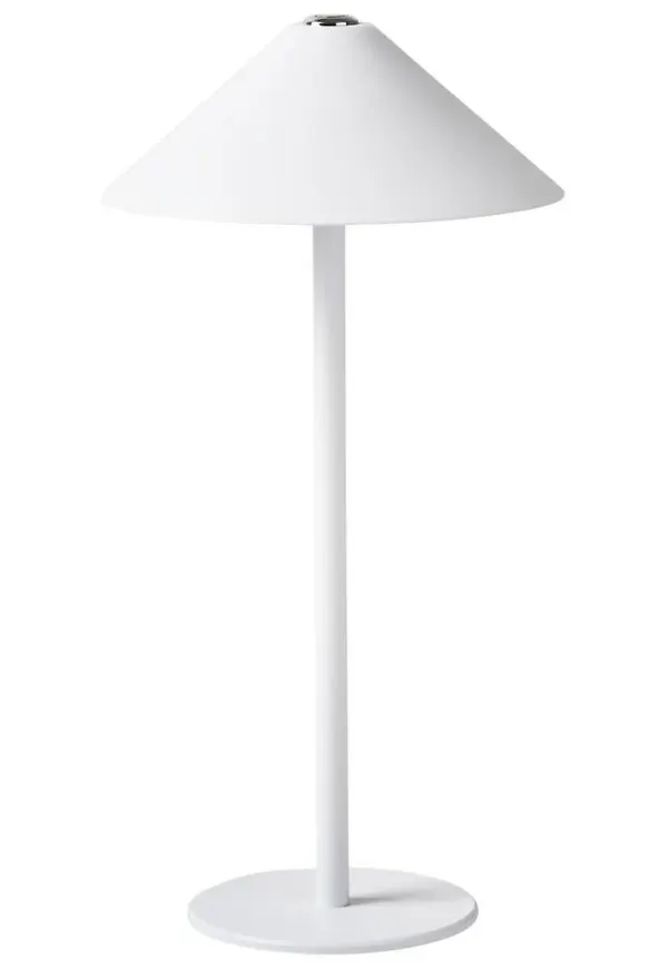 Härlig lampa i vit färg gjord i aluminium.