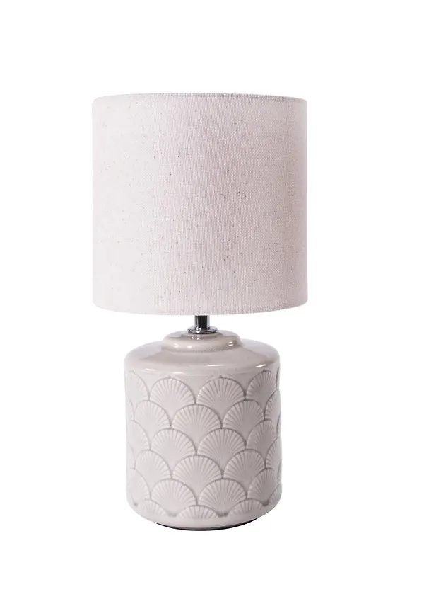 Riktigt snygg bordlampa i linne från Pixie Design.