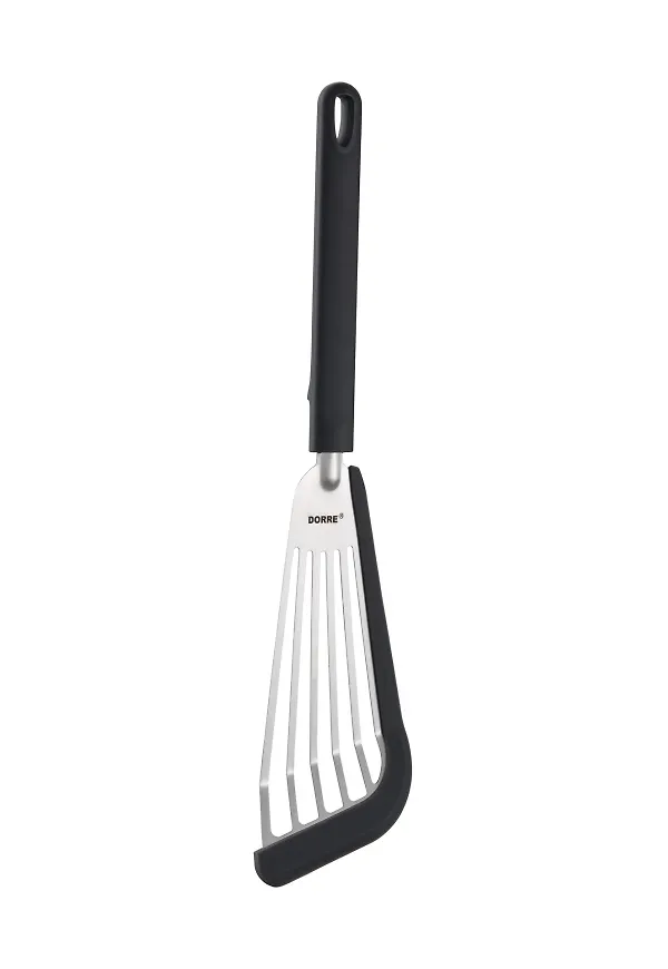 Silverfärgad Dorre-stekspade i otroligt fin modell.