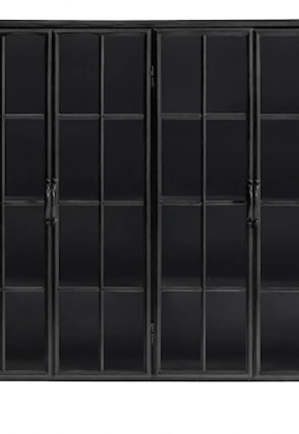 Svart Nordal-järnskåp i stilriktig modell.