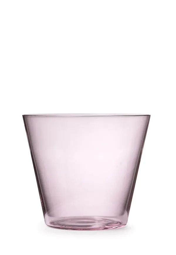 Ljusrosa Granit-dricksglas i fin modell.