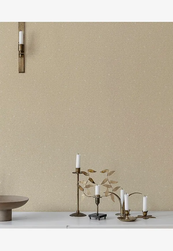 Beige Duro.-tapet i stilren modell.