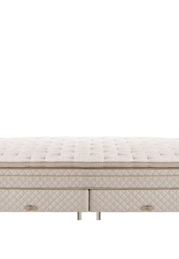 Snygg beige säng 2026 från DUX.