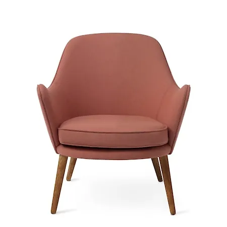 Snygg fåtölj i rosa från Warm Nordic.