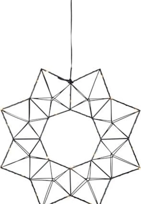 Modern julstjärna i svart från Star Trading.