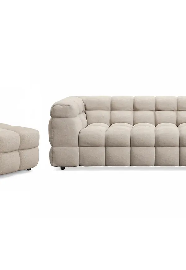 Beige Andrarum-soffgrupp i söt modell.