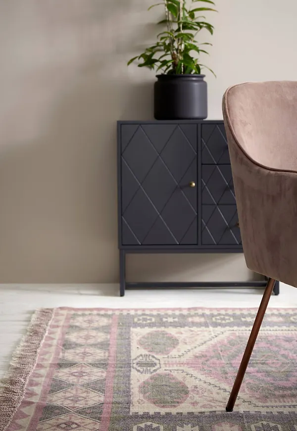 Elegant ellos matta i rosa färg gjord i bomull.