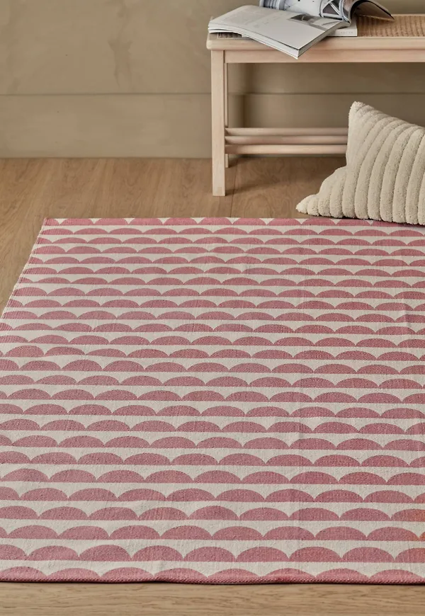 Rosa Ellos-bomullsmatta i komfortabel modell.