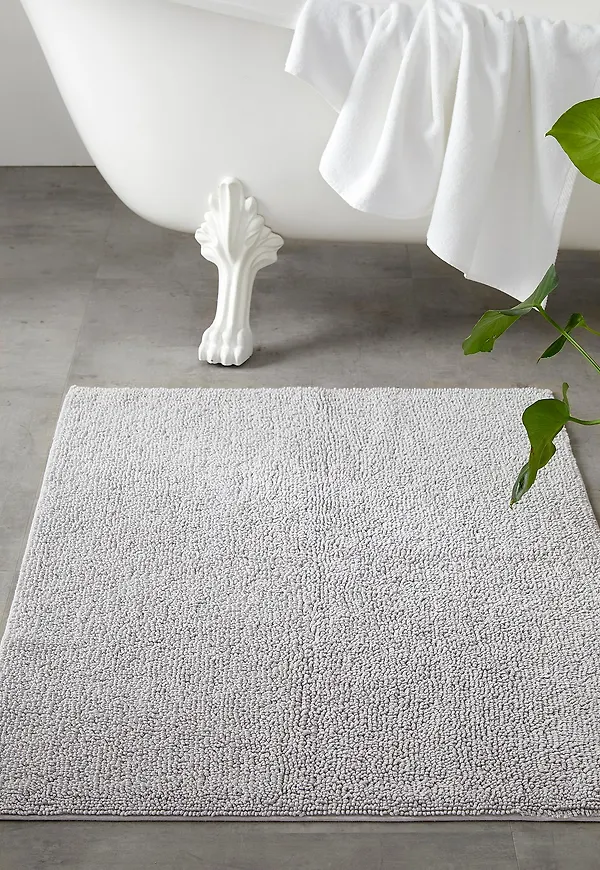 Smickrande grå matta i bomull från Ellos Home.