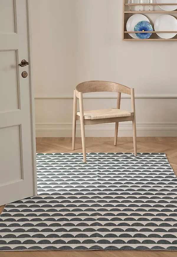 Söt matta i blått från Ellos Home.