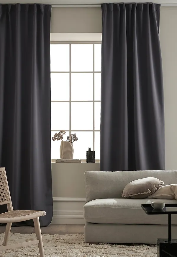 Cool gardin i grått från Ellos Home.