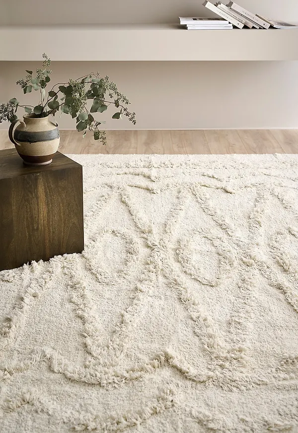 Fin vit matta i bomull från Ellos Home.