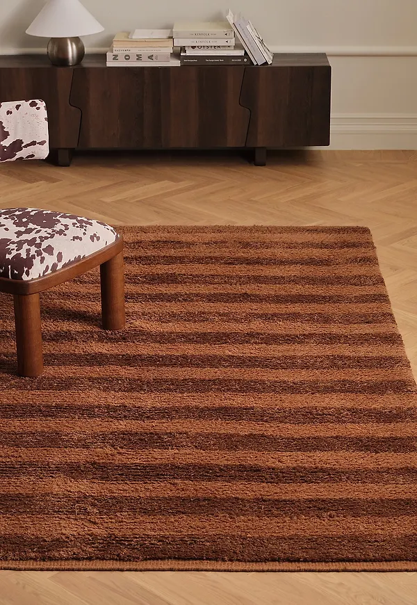 Cool ullmatta i oranget från Ellos Home.