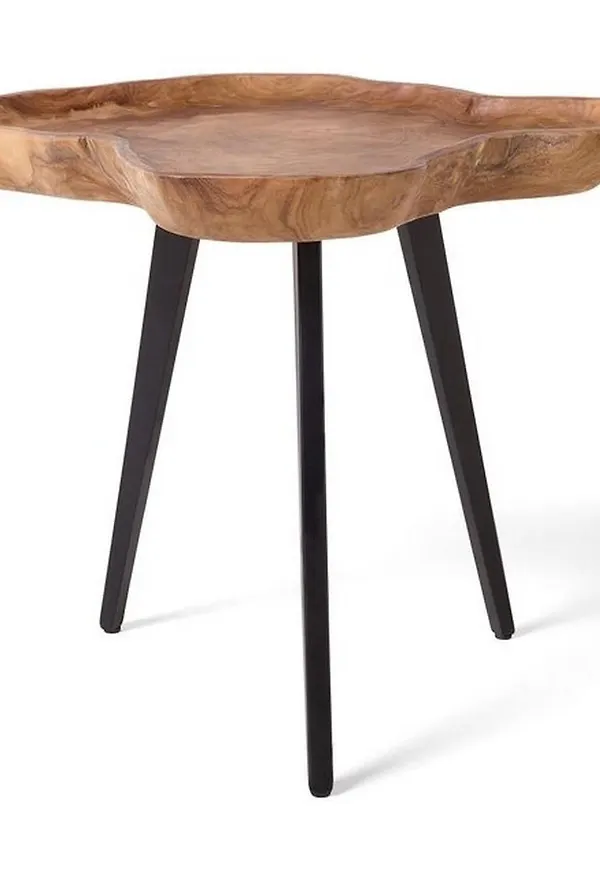 Otroligt snygg soffbord i brun färg gjord i teak.