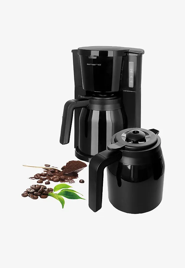 Moderiktig kaffebryggare i svart från Emerio.