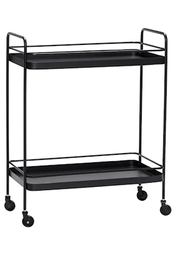 Supersnygg rullbord i svart från Hübsch.