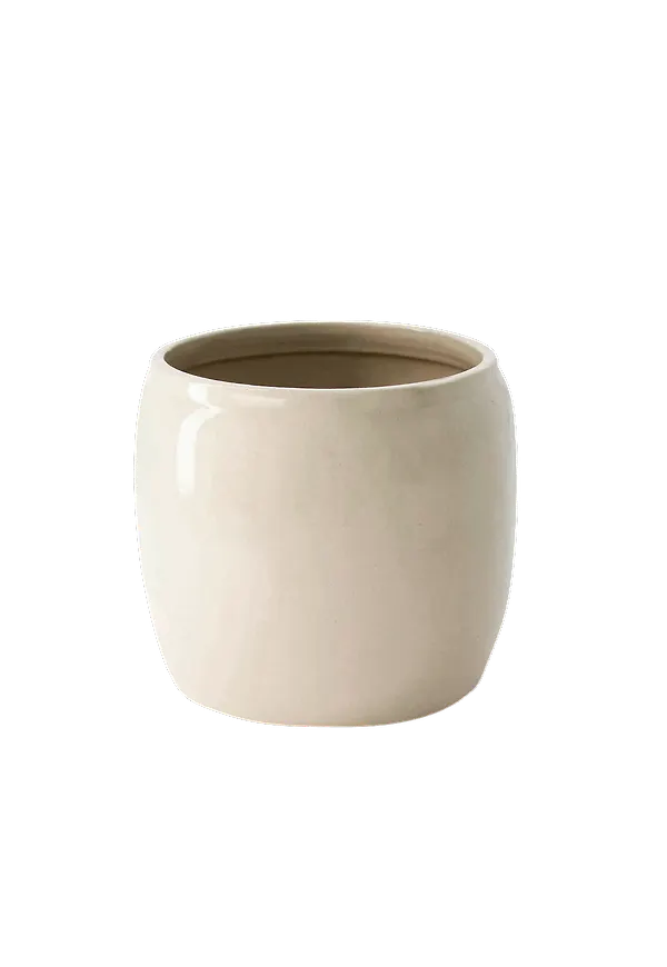Snygg beige kruka 2025 från ERNST.