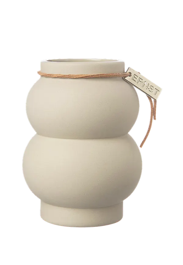 Moderiktig kruka i beiget från ERNST.