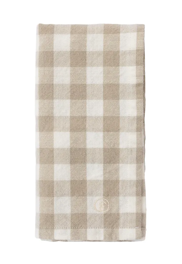 Beige ERNST-servett i vacker modell.