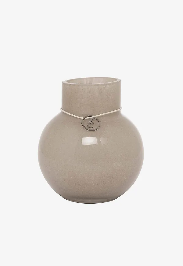 Beige ERNST-glasvas i fin modell.