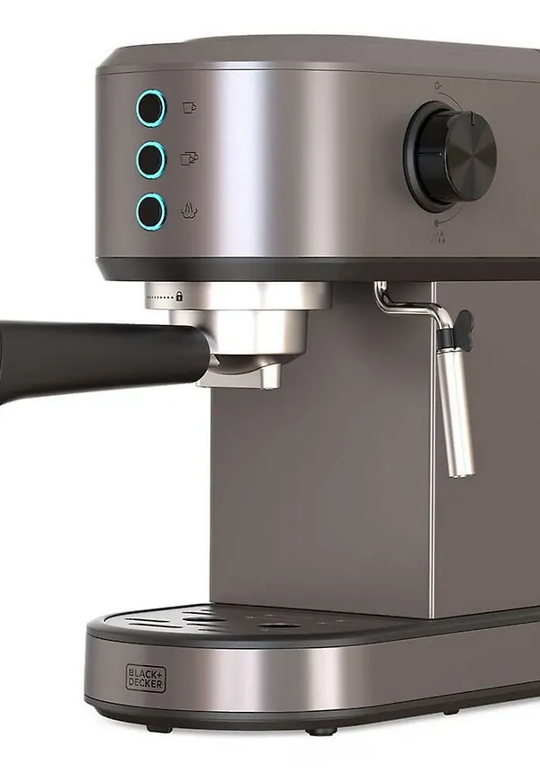 Söt espressomaskin 2026 från Black+Decker.